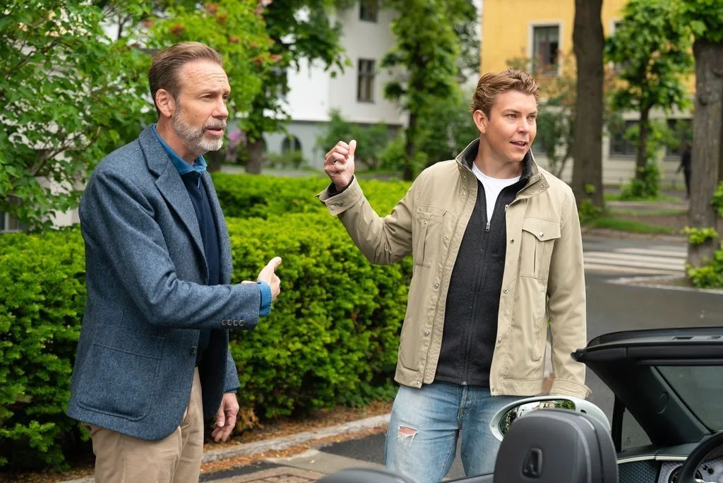 Oskar i en scene fra en TV-produksjon